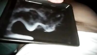 No muss, no fuss: Amature Cum Shots Big Cocks - Horny wanker cums on a plastic tray for easy cleanup!