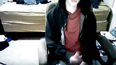 Shy Hoodie Web-Cam Dick Show