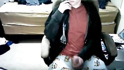 Shy Hoodie Web-Cam Dick Show