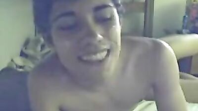 Self-facial and cum eating