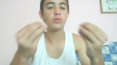 Young Turk Jizzing on Webcam - Cum Shots (19yo) - Jerking and Camming!