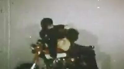 Double Penetration with Ray: Classic Motorcycle Action