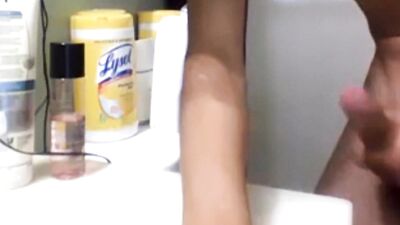 Cumming in the Bathroom - Young and Ready!