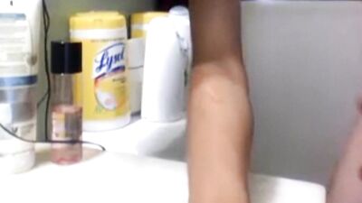 Cumming in the Bathroom - Young and Ready!