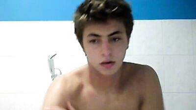 Blond Boys Cum Shot Handjob: Hot Cam Boy Returns