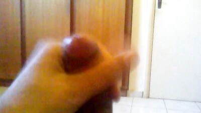 Me Jerking off - Latino Web-Cam Solo Handjob Amateur Cum Shots!