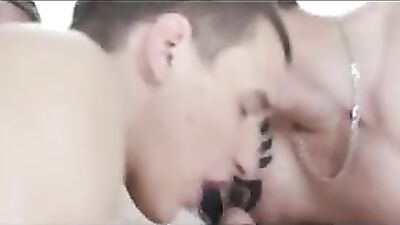 Young Twink Blond Gets Double-Penetrated By Raw Hunks!