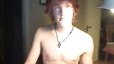 Shaggy Ginger Webcam Cock-Blocked By Redheads Shy Cam Brother!