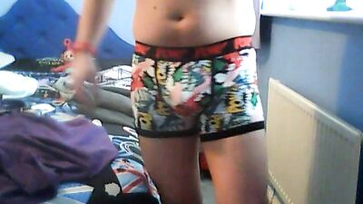 Stroking Martys Cock in Pow Boxer Briefs - A Gay Porn Video