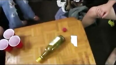 Spin the Bottle Revisited: Amateur Frat Guys Sucking Each Others Cocks!