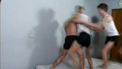 Dirty Russian Wrestlers - Bareback Ass Play Cumshots!