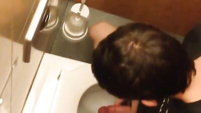 Gay Spy Cam in the Bathroom: Big Cocks Amature Solo