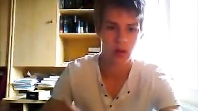 Swiss Cum Explosion: 18yo Blond Boy Handjob!