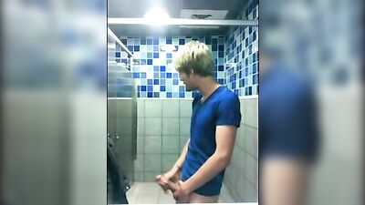 Bathroom Bangers: Blonde Boys in Action