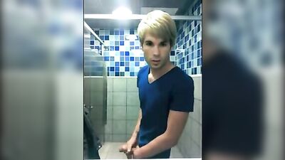 Bathroom Bangers: Blonde Boys in Action