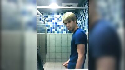 Bathroom Bangers: Blonde Boys in Action