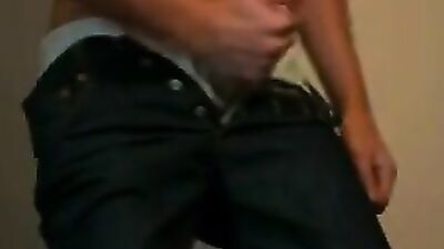 Strawing Levis Jeans - Amateur Cum Shots and Handjobs