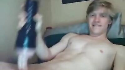 Stuffed Fleshlight for Christmas: Cum Shots Galore with Blond Boys