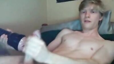 Stuffed Fleshlight for Christmas: Cum Shots Galore with Blond Boys