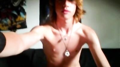 Metal Cock Worship: Twink Shares His Wank and Cum on Cam