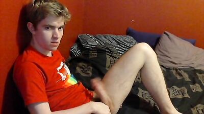 Twink Jack Off Tease - Amateur Big Cocks Handjob Delight