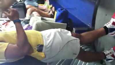 Bulge on Bus: Asian Outdoor Voyeur Public Adventure