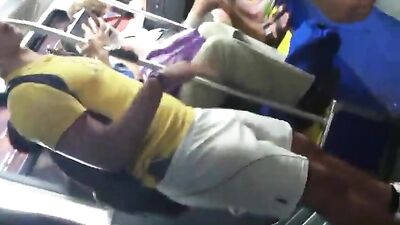 Bulge on Bus: Asian Outdoor Voyeur Public Adventure