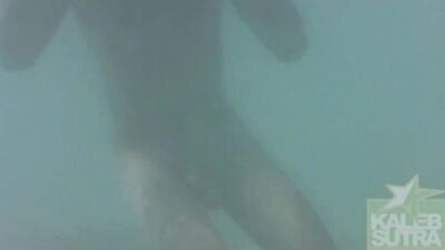 Twinks Underwater: Amateur Oral Handjob!