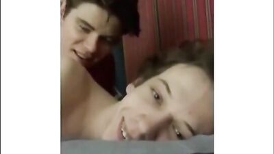 Two Twinks Porn Relaxing In Bed