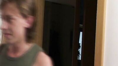 Raw Fuck in the Kitchen: Long Hair Boy Cum Shots!