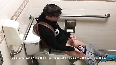 Public Restroom Outing: Schoolboy Exposure Boys Porn