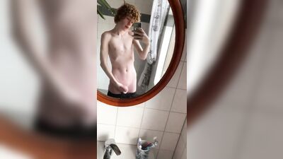 Bi Ginger in the Mirror: Bisexual Amateurs and Big Cocks Porn Adventure