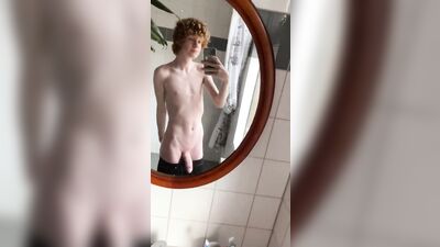 Bi Ginger in the Mirror: Bisexual Amateurs and Big Cocks Porn Adventure