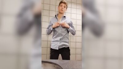 Long, Large Blond Twink Cock: Stroked & Cumming Porn!