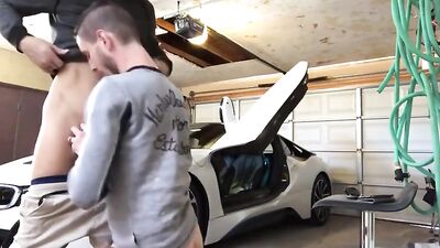 Garage Grease Mess: Gay Tube Boys Porn Cum and Oral Shots!