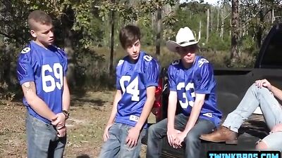 Football Bros Bond With Sex, Cock & Cum: A Public Group Outside Cum Shots Experience!