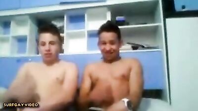 Gay Porn Webcam Cum Shots: Two Hot 18yo Teen Wankers