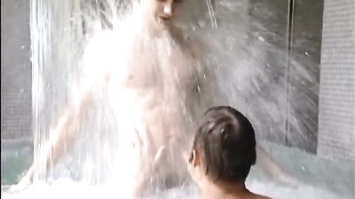 Gay Porn Video: Showering Muscle Boys with Beautiful Frat Guys!