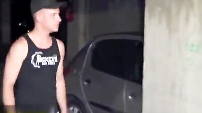 Gay Twink Car Mechanic with a Big Dick - Action Bareback!