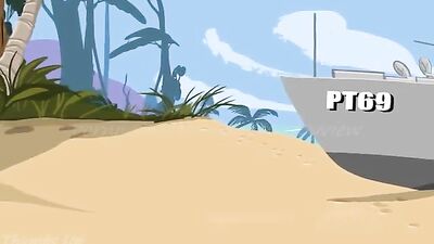 Army Orgy: Bareback Ass Play Cartoons!