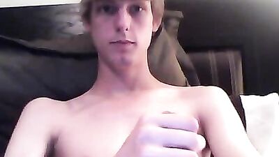 Big white cock meets Amateur Blond Boys for Handjobs