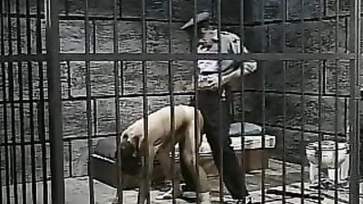 Young Sheriffs Secret Bareback Encounter with His Stepdad in the Cell!