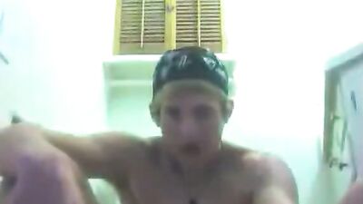 Young Blond Boys Caught in the Act: Amateur Bathroom Sex!