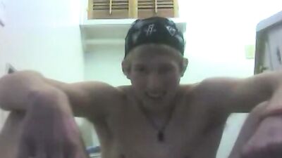 Young Blond Boys Caught in the Act: Amateur Bathroom Sex!