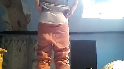 White Boxers - Amateur Web-Cam Solo: Raw Gay Porn Video!