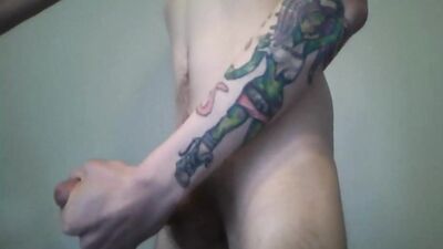 Cumming on my underwear: Gay Solo Cumshot Video!