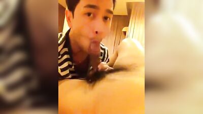 Young Asian Boy Gets His Cock Sucked by an Experienced Man!