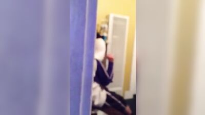 Asian Solo Voyeur Caught: Jizzing in the Shower!