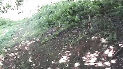 Boy jerk & cum in the wood