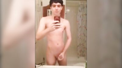 Mirror Masturbation - Amateur Cum Shots Handjob